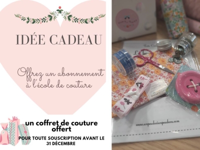 Ecole de couture : Imprimez votre bon cadeau à mettre sous le sapin